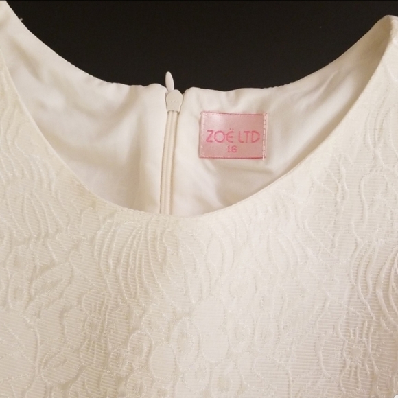 Zoe Ltd Girls Formal Dress Ivory Size 16 - Picture 6 of 12